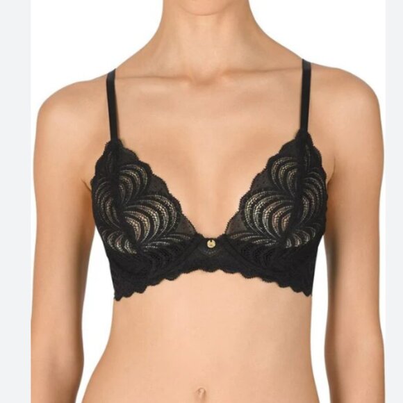 Natori Art Deco Bralette in Black - Picture 2 of 2